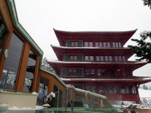 Der Chinaturm des Hotel Hochschober