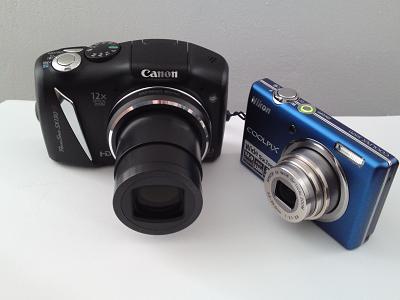 Die Canon PowerShot SX 130 IS im Größenvergleich